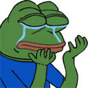 PepeHands Twitch emote